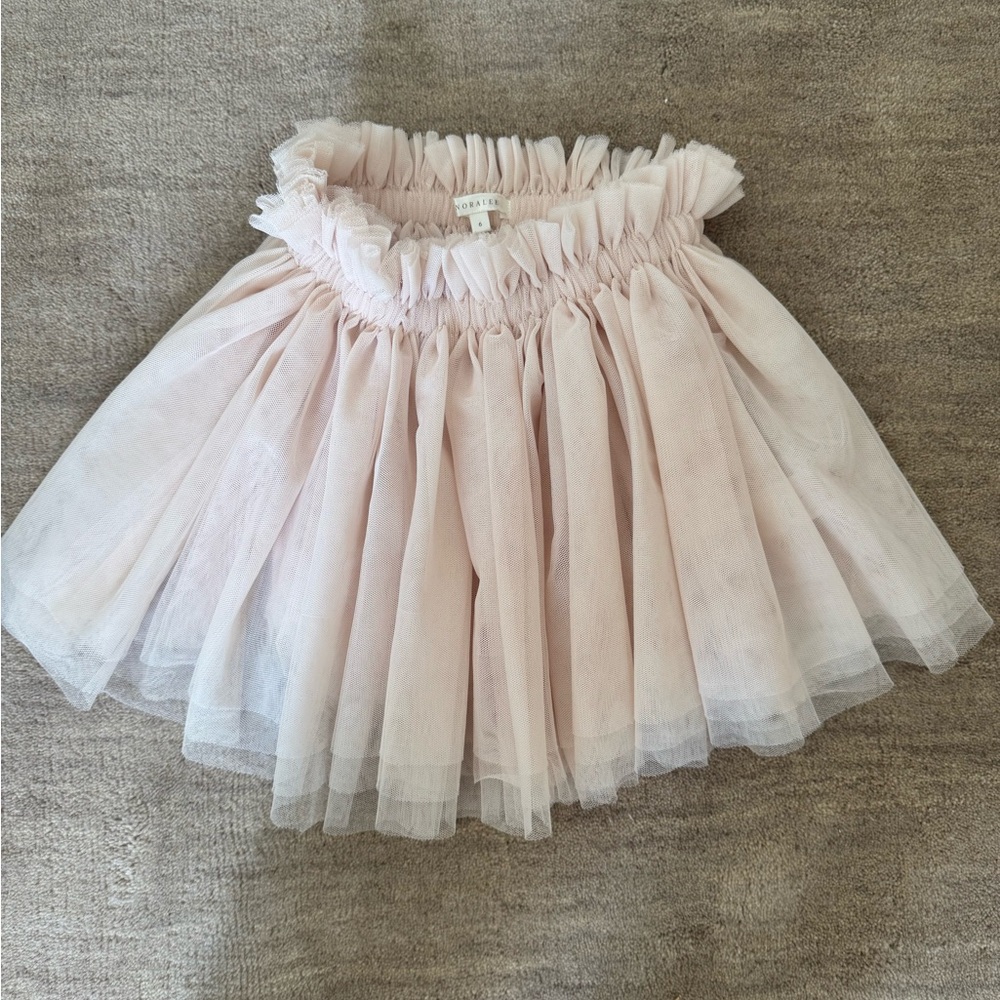 Noralee dusty light pink tulle skirt - Picture 2 of 4